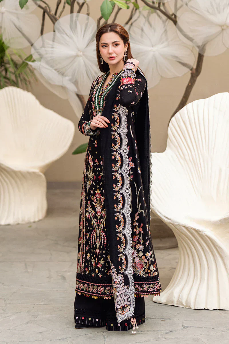 Lawn 3PC Embroidered Suit with Organza Dupatta | 5176