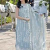 Mastorat Lawn 3PC Embroidered Suit With Jacquard Dupatta