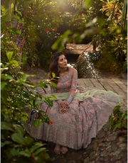 Sanaz Luxury Organza Bridal Lehenga with Net Dupatta | Mastorat
