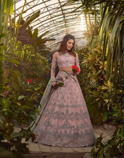 Sanaz Luxury Organza Bridal Lehenga with Net Dupatta | Mastorat