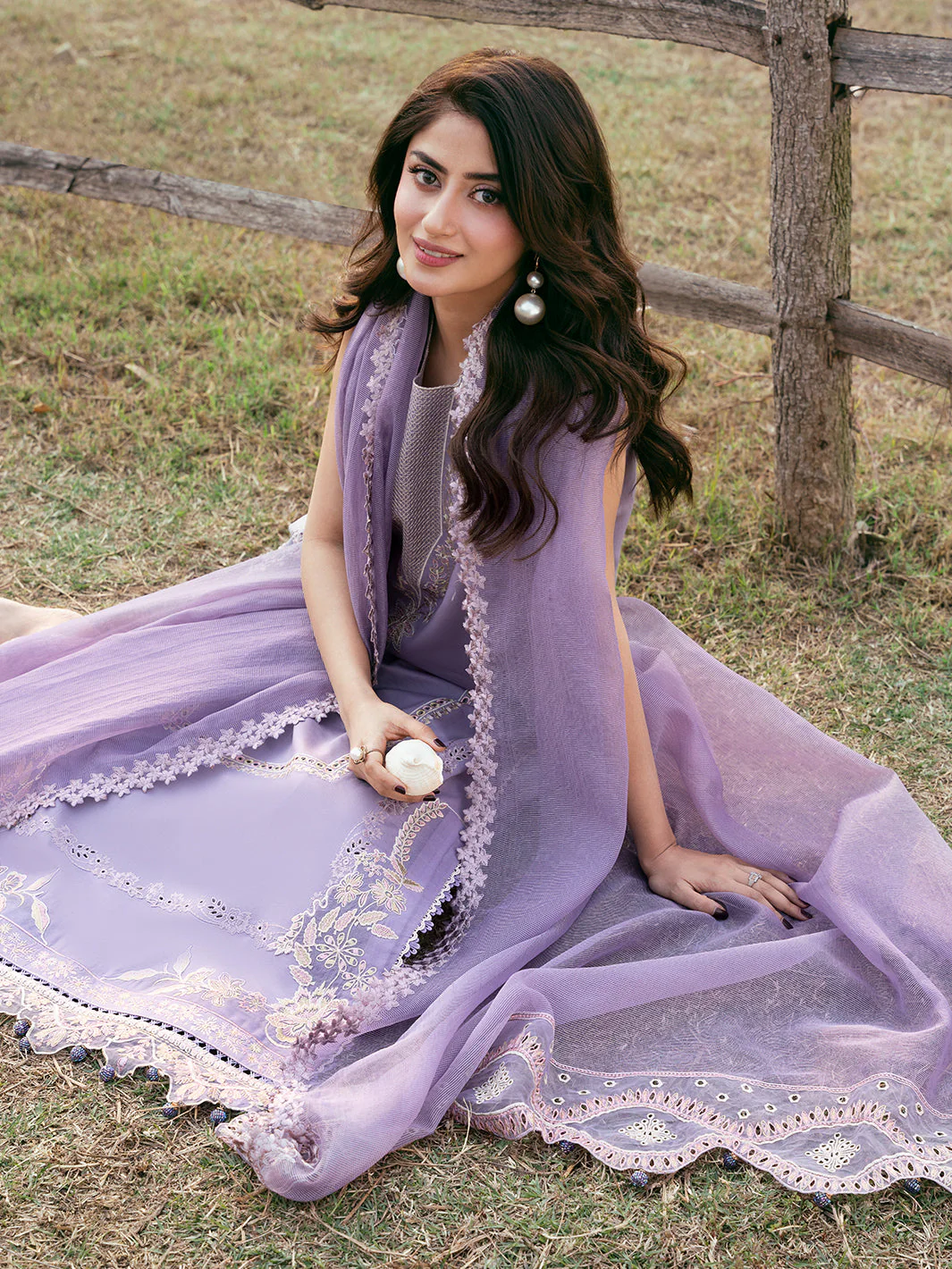 Mastorat Lawn 3PC Chikankari Suit with Khadi Net Dupatta