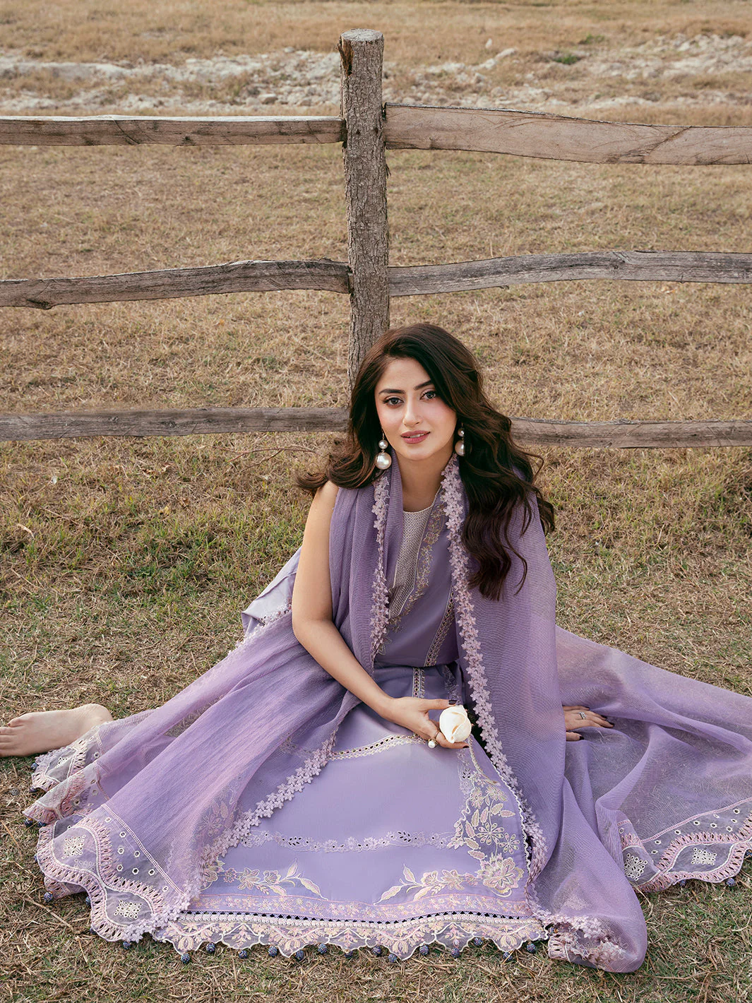 Mastorat Lawn 3PC Chikankari Suit with Khadi Net Dupatta