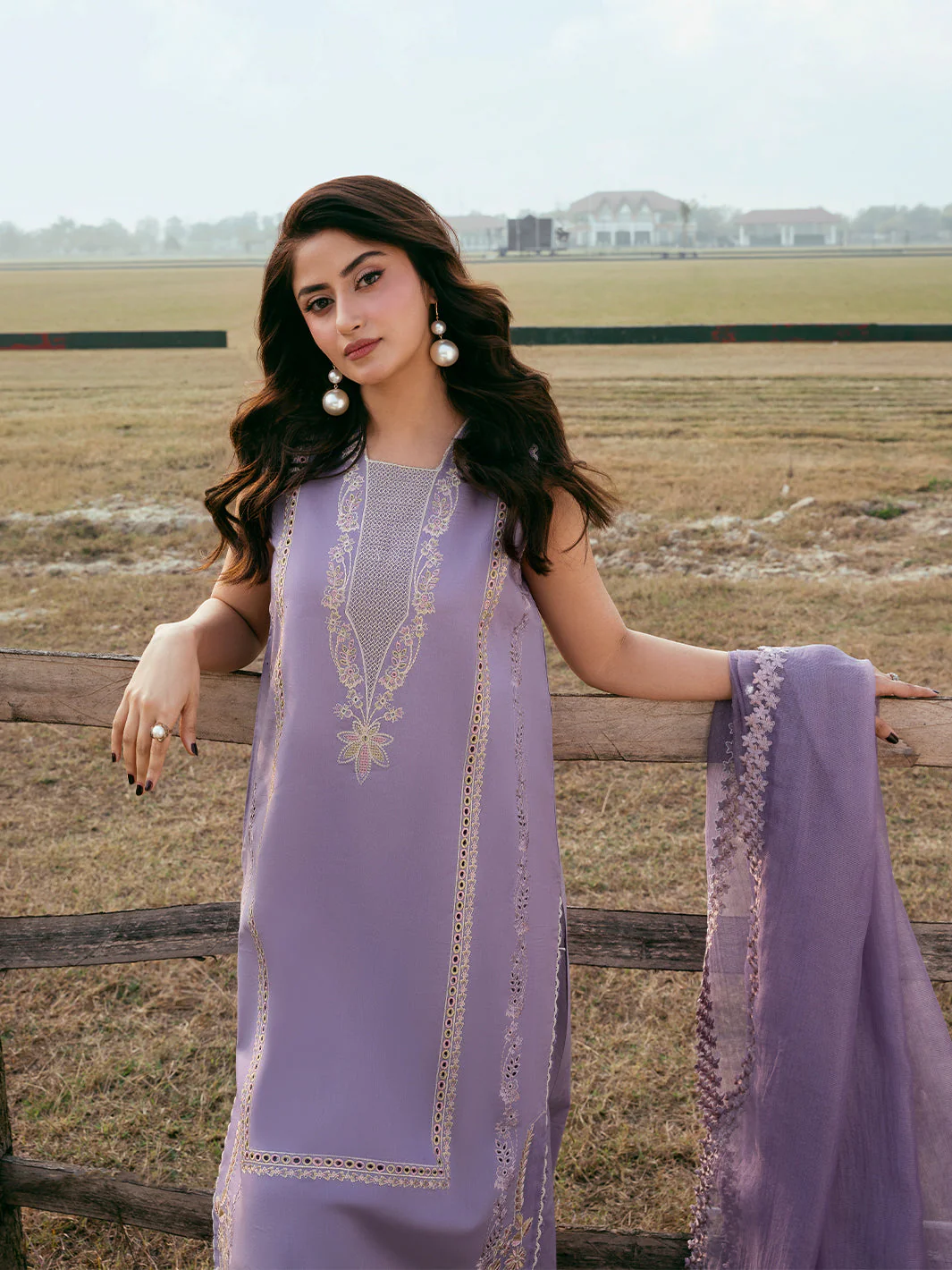 Mastorat Lawn 3PC Chikankari Suit with Khadi Net Dupatta