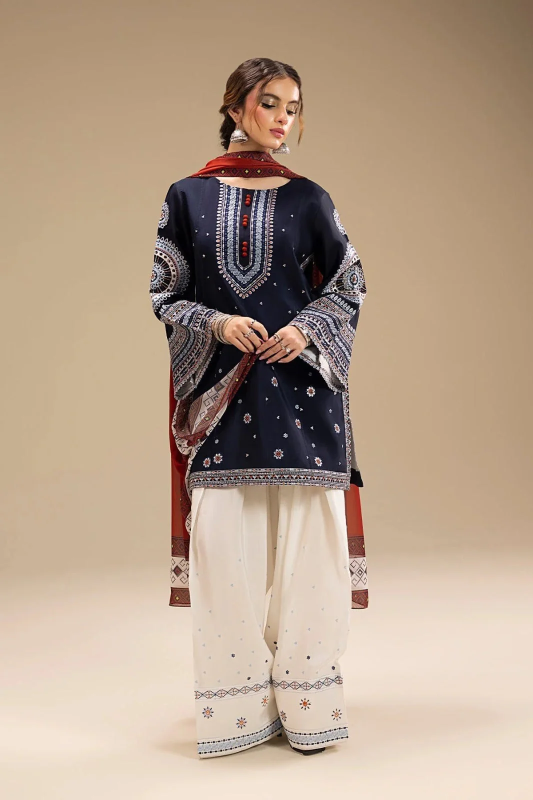 Mastorat Lawn 3PC Embroidered Suit 5214