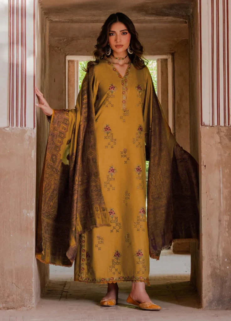 Mastorat Lawn 3PC Chikankari Suit with Jacquard Dupatta