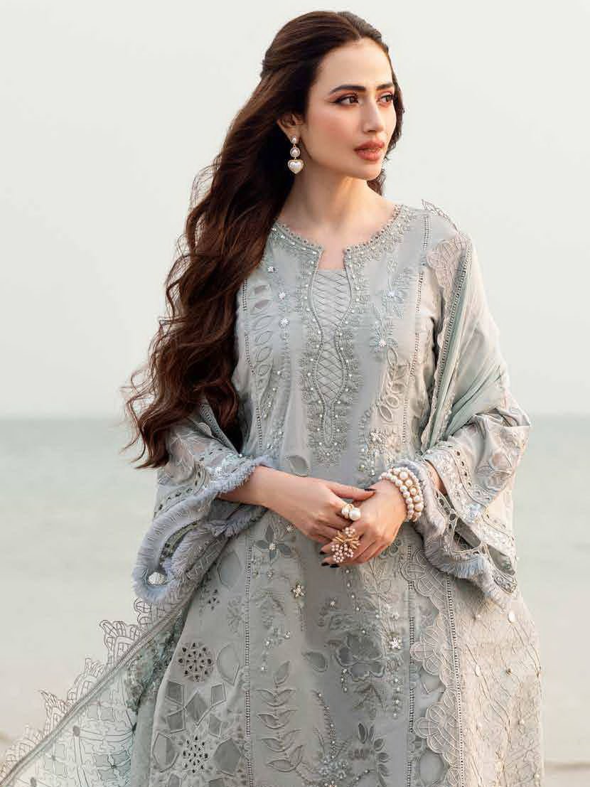 Mastorat Lawn 3PC Embroidered Suit with Khadi Net Dupatta
