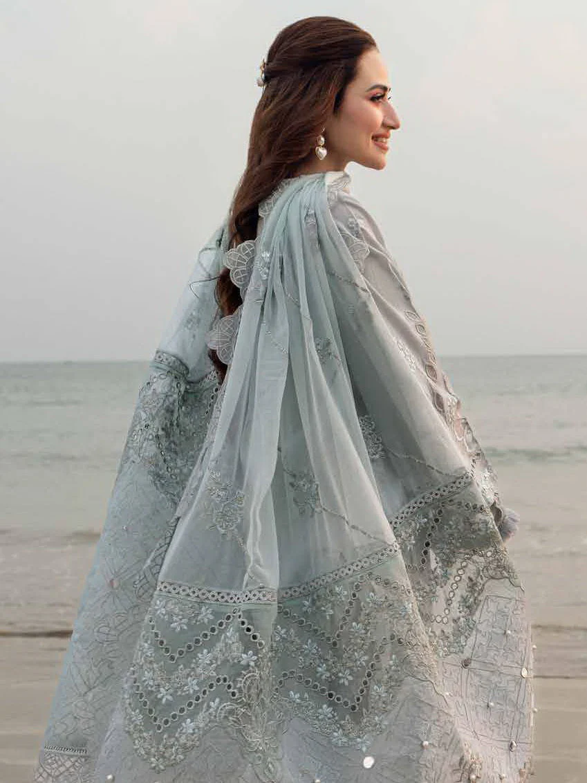 Mastorat Lawn 3PC Embroidered Suit with Khadi Net Dupatta