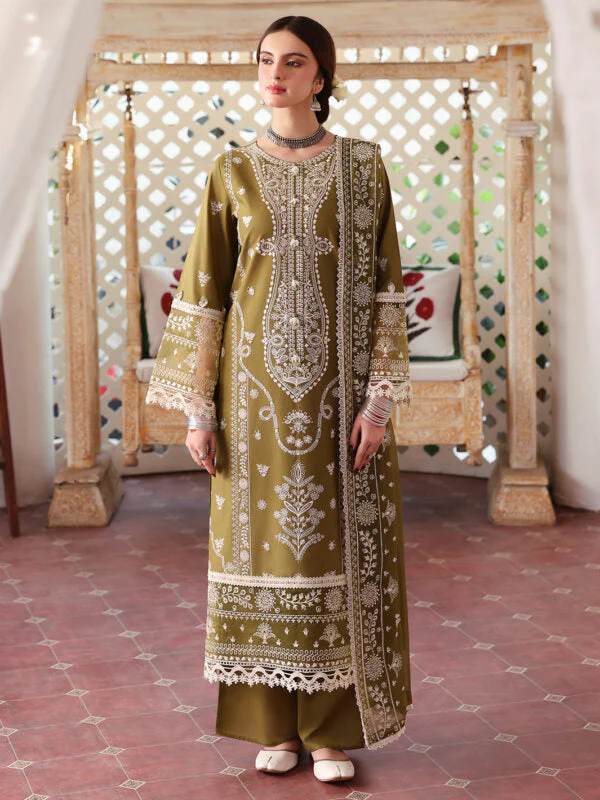 Mastorat Lawn 3PC Embroidered Suit 5211 with Organza Dupatta