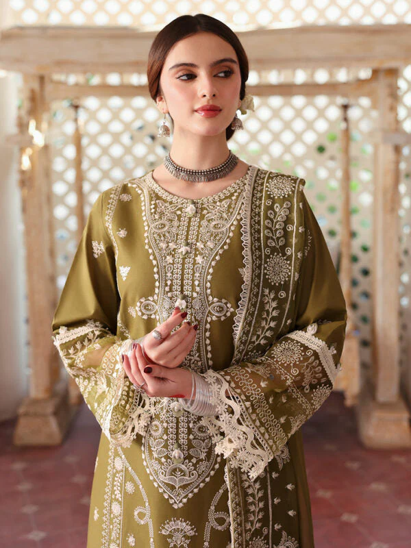 Mastorat Lawn 3PC Embroidered Suit 5211 with Organza Dupatta
