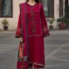 Mastorat Lawn 3PC Embroidered Suit with Jacquard Dupatta