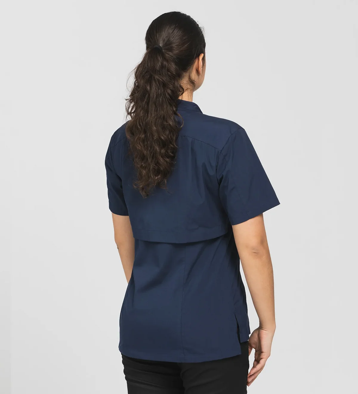 1006 Chef Shirt Action Stretch Navy | Mastorat