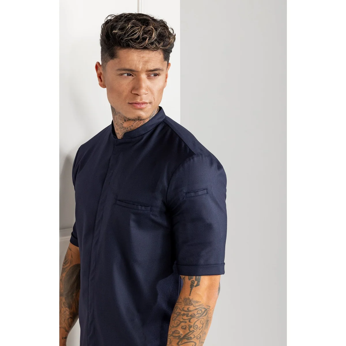 Tygo Deep Blue Chef Jacket with Stretch | Mastorat