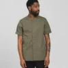 1097 Chef Shirt Smart Unisex Olive Green | Mastorat
