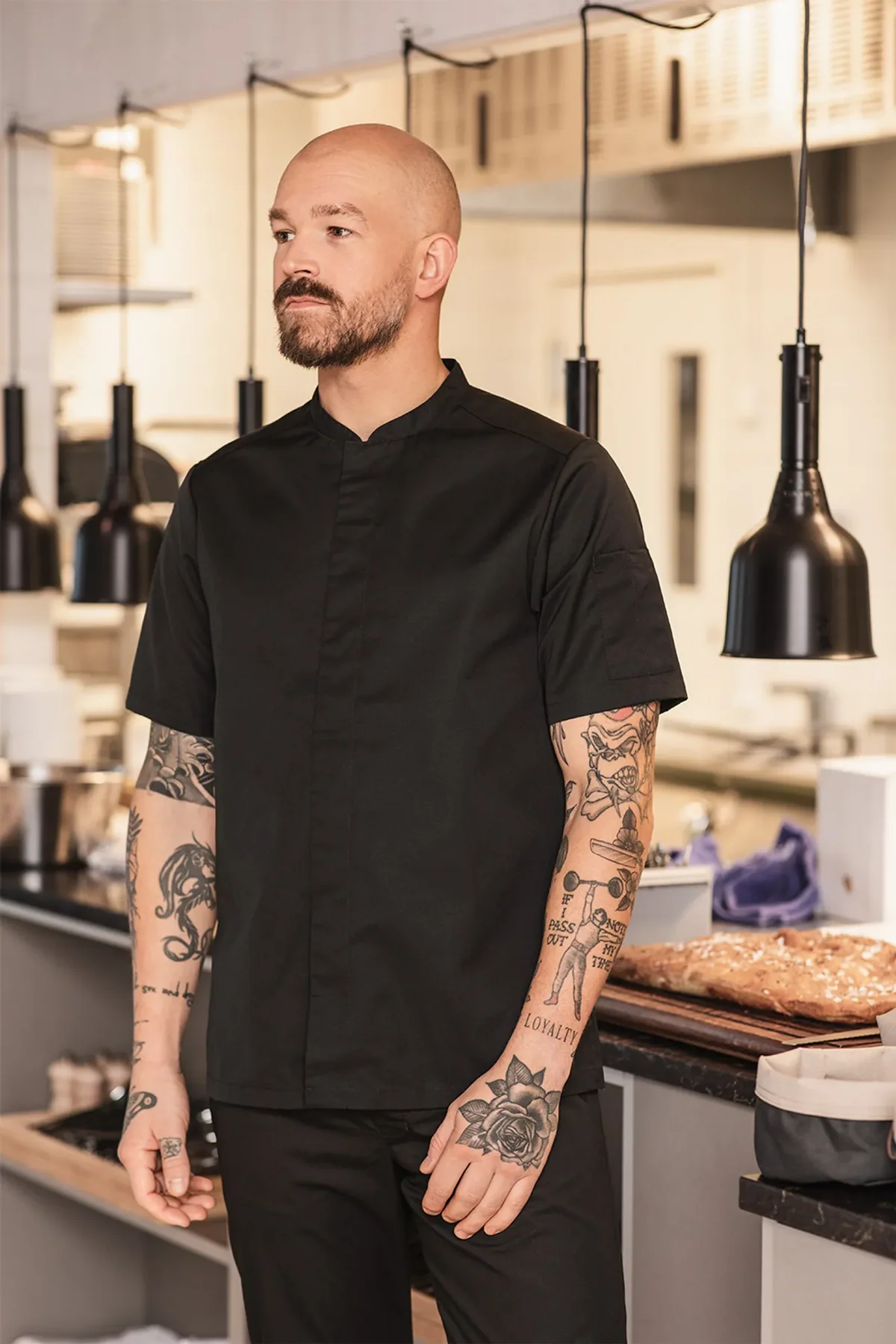 1097 Chef Shirt Smart Unisex - Black
