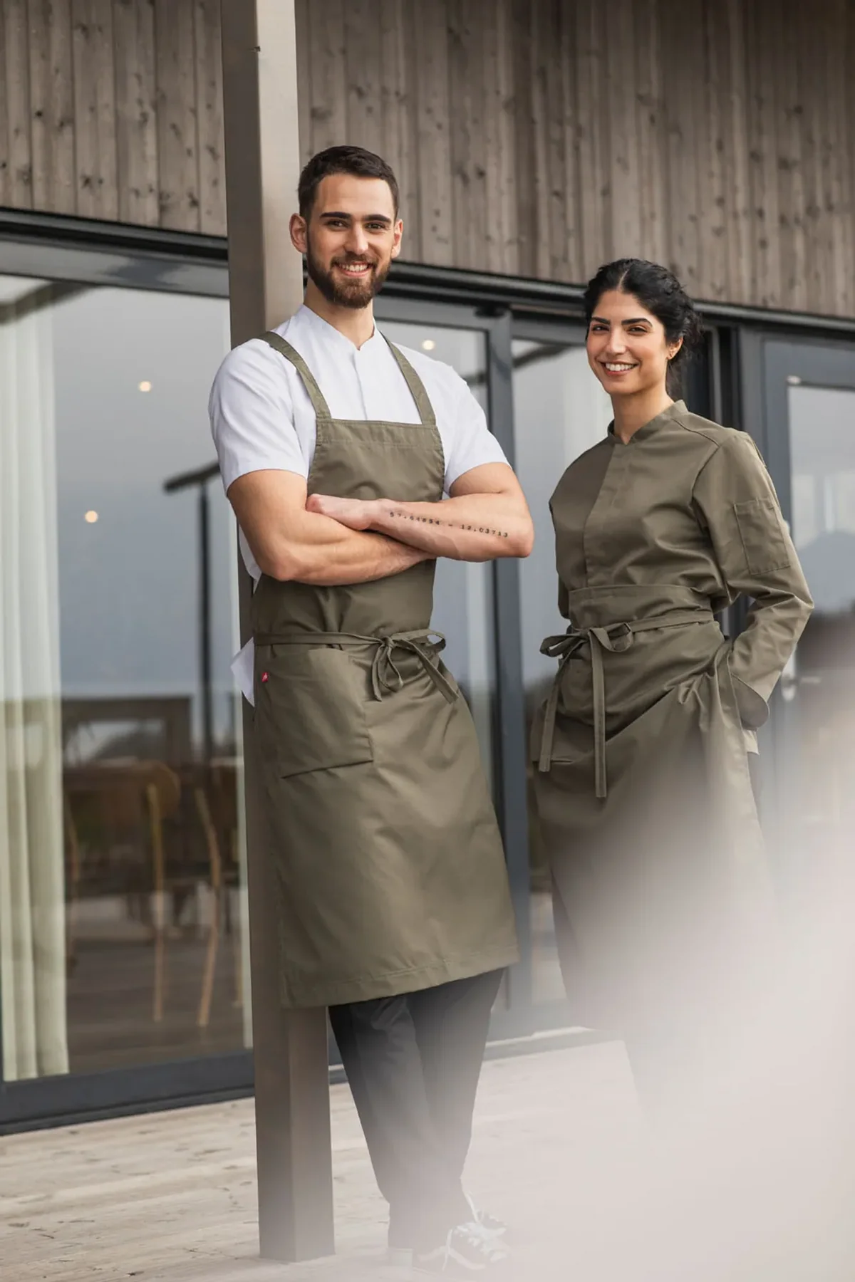 1099 Chef Shirt Smart Unisex – Olive Green