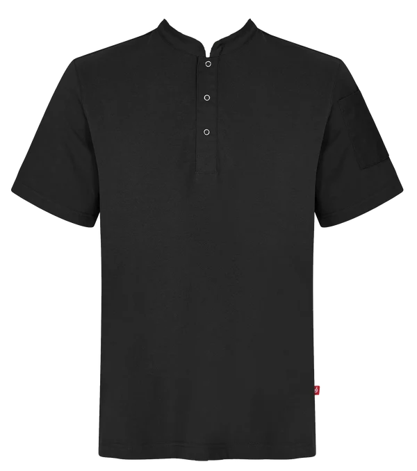 6109 Chef Polo Shirt Black | Unisex Workwear | Mastorat