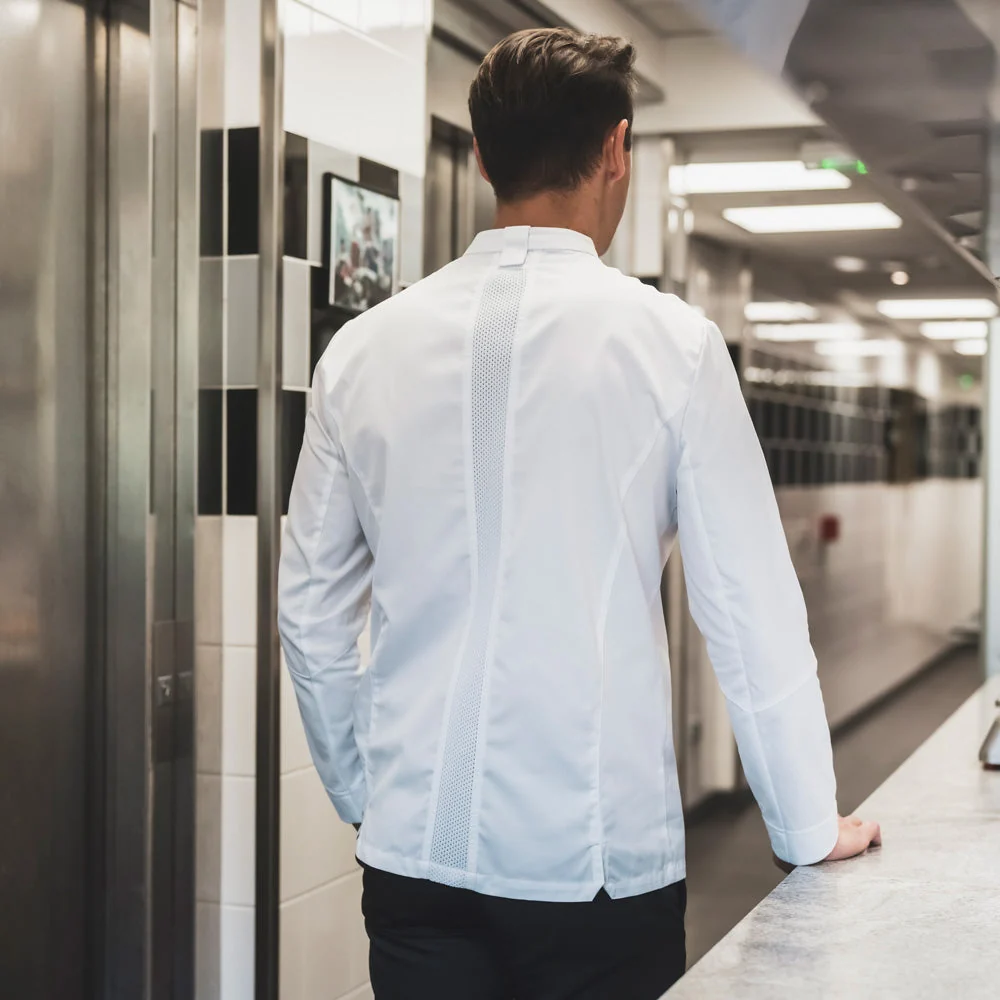 Lemongrass2 Men's Long Sleeve Chef Coat | Mastorat