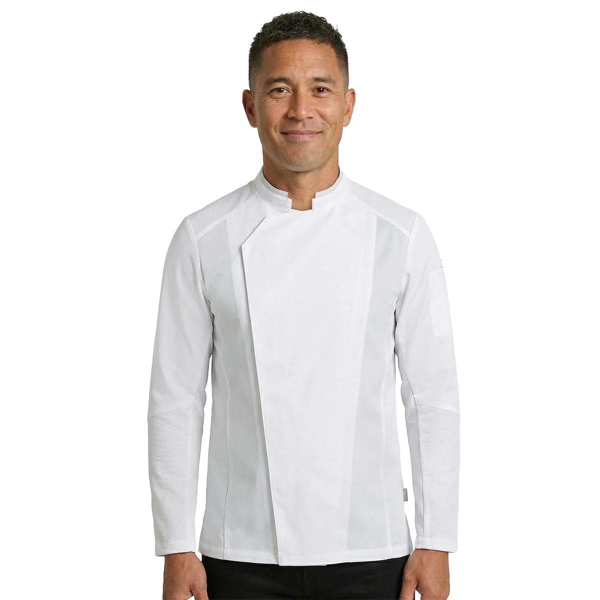 Lemongrass2 Men's Long Sleeve Chef Coat | Mastorat - Image 9