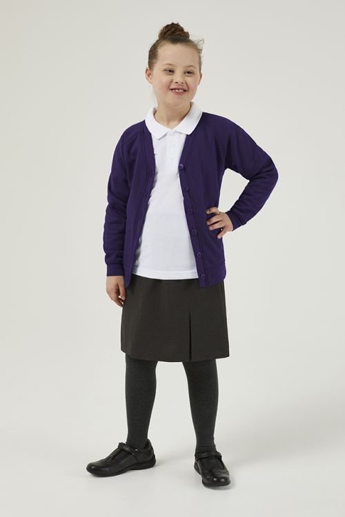 Premium School Sweat Cardigan (2–14 Years) | School Uniform UK