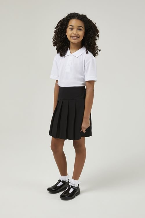 Basics Junior Drop Waist Pleated School Skirt (3–12 Years)