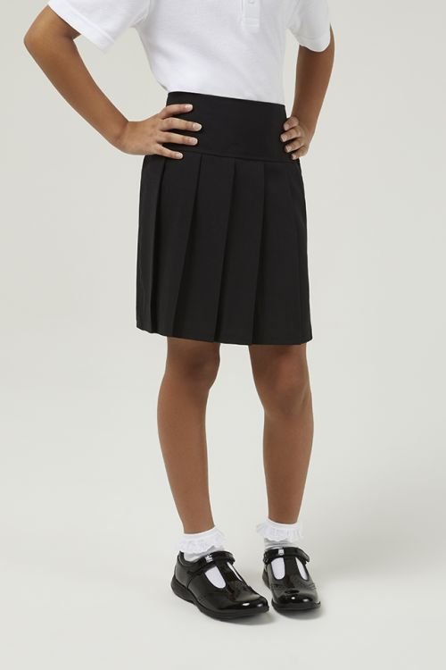 Basics Junior Drop Waist Pleated School Skirt (3–12 Years)