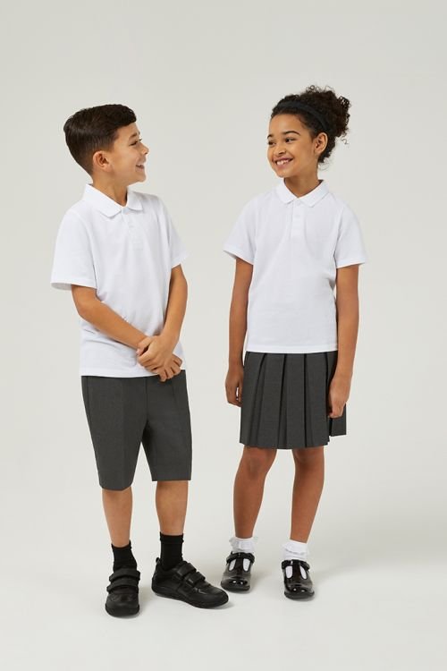 Basics 3 Pack Short Sleeve Polo Shirts (3–16 Years)