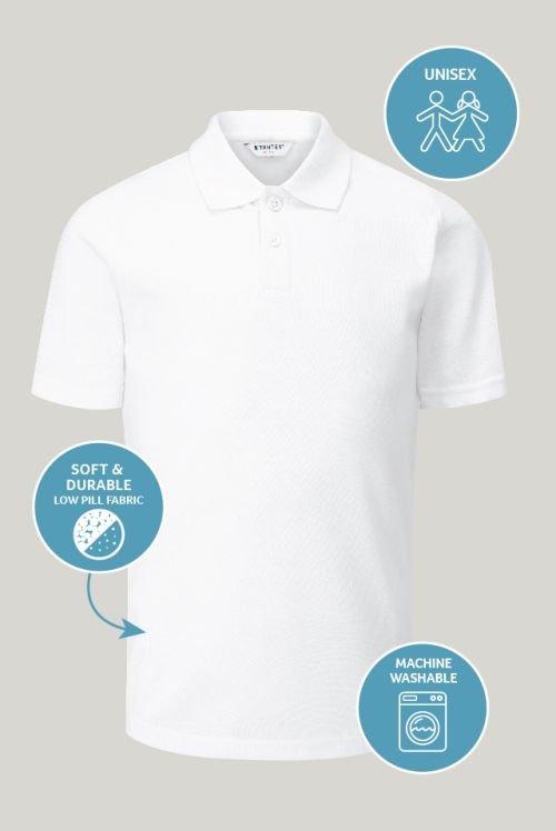 Basics 3 Pack Short Sleeve Polo Shirts (3–16 Years)