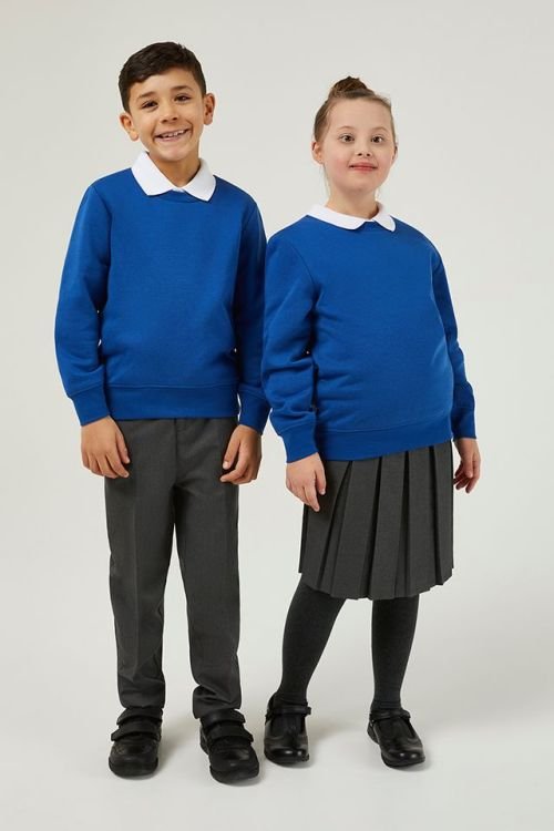 School Uniform UK Crew Neck Sweatshirt (3-16 Years) | Mastorat