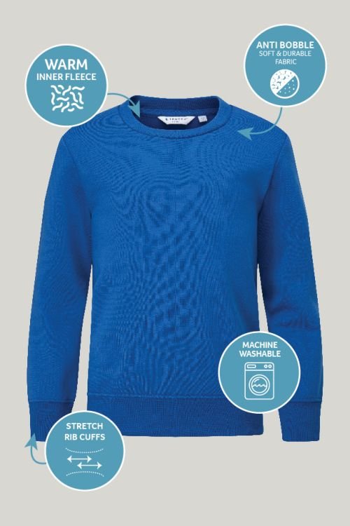 School Uniform UK Crew Neck Sweatshirt (3-16 Years) | Mastorat