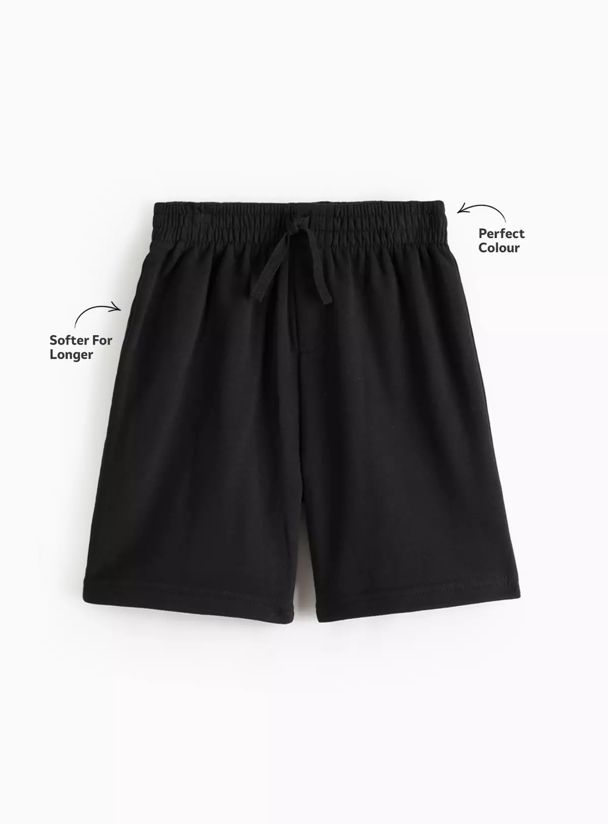 2 Pack Black Sweat Shorts 4 Years – School Uniform UK