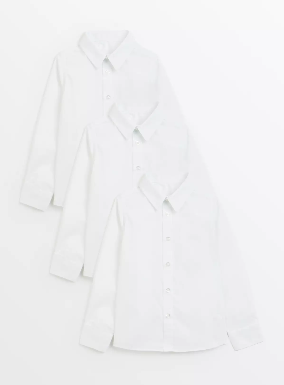 5 Pack White Long Sleeve Shirts 3 | School Uniform UK