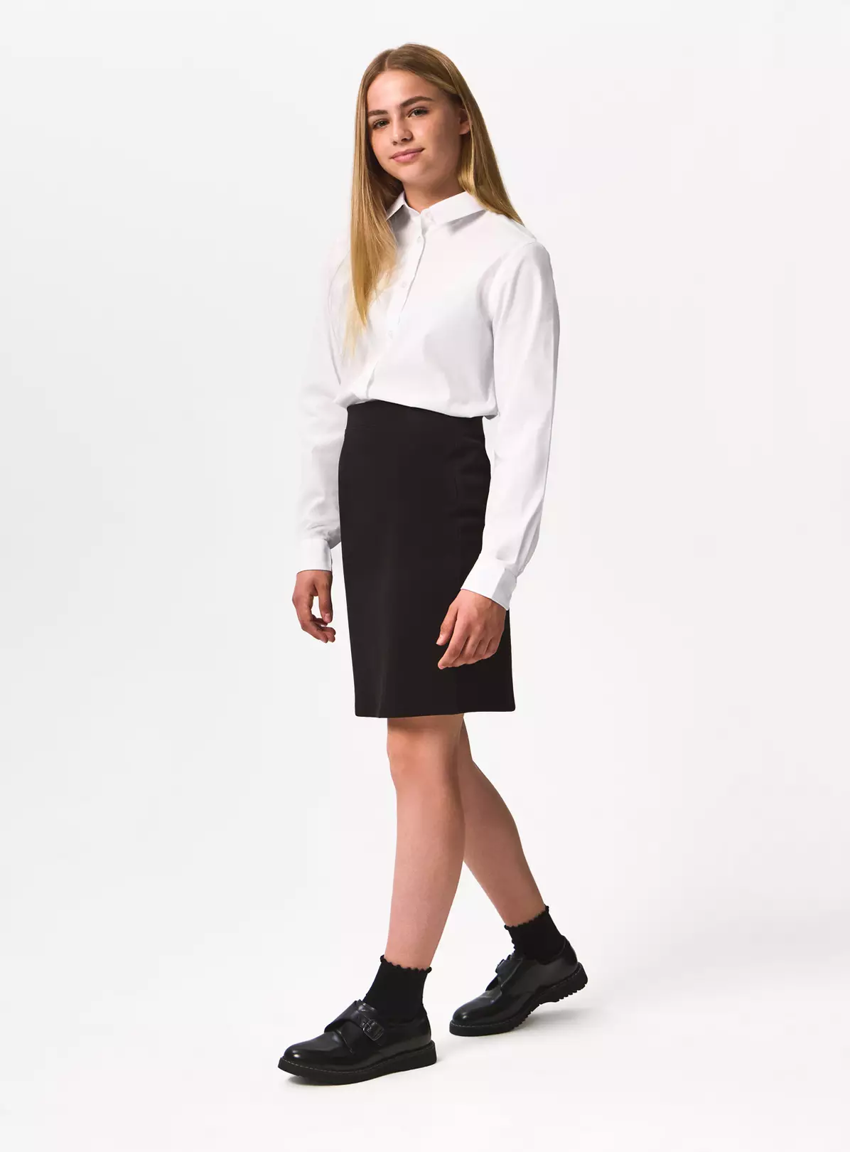 2 Pack Black Jersey Tube Skirts for Girls – School Uniform in UK