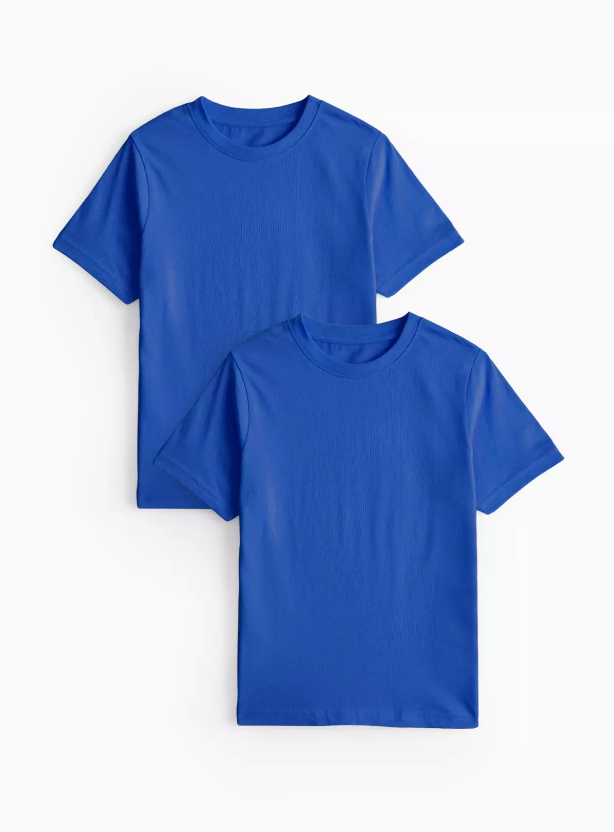 2 Pack Blue Sports Crew Neck T-Shirts 6 Years