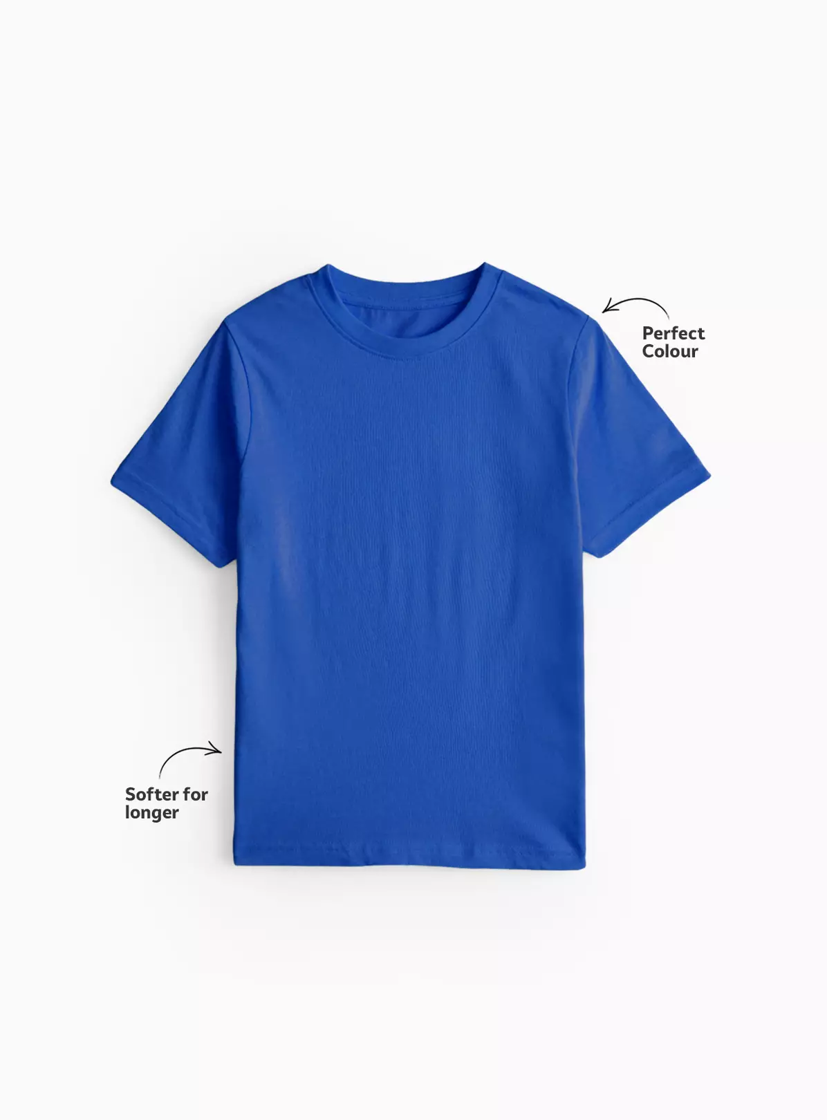 2 Pack Blue Sports Crew Neck T-Shirts 6 Years