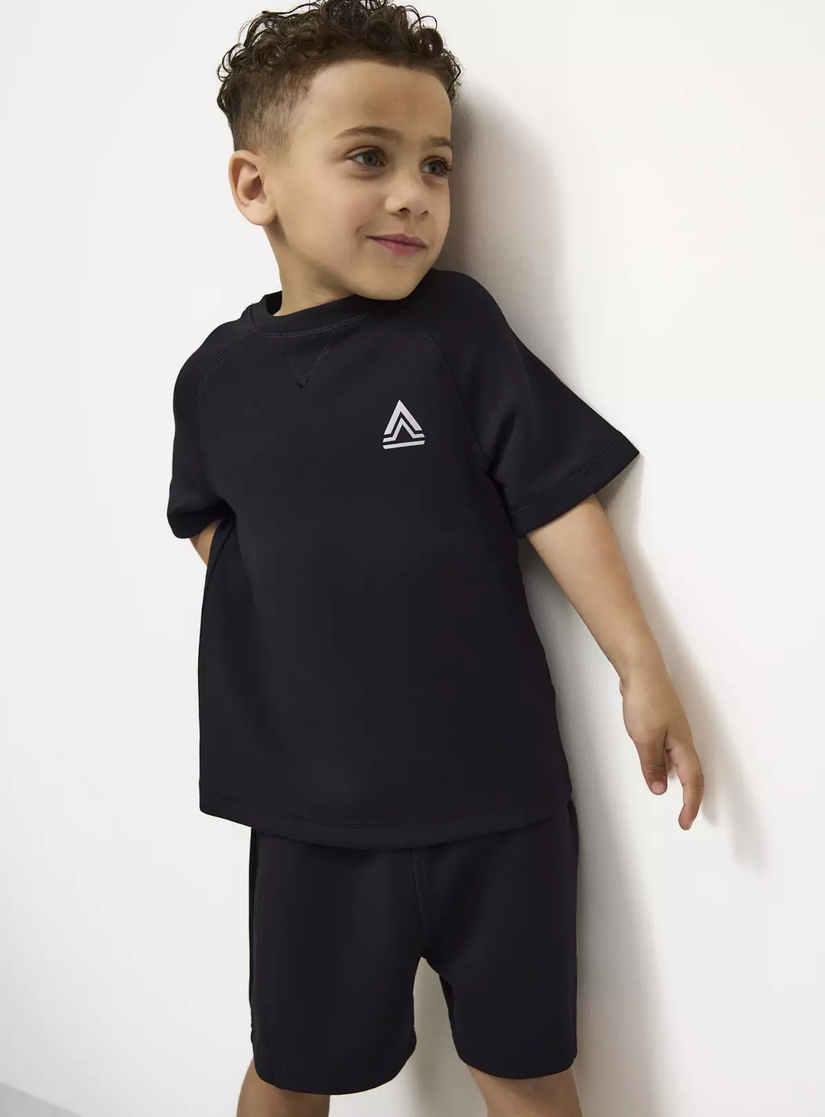 Black T-Shirt & Shorts Active Set 5 Years | School Uniform UK