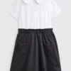 White & Grey Heart Pocket Dress 4 Years | School Uniform UK