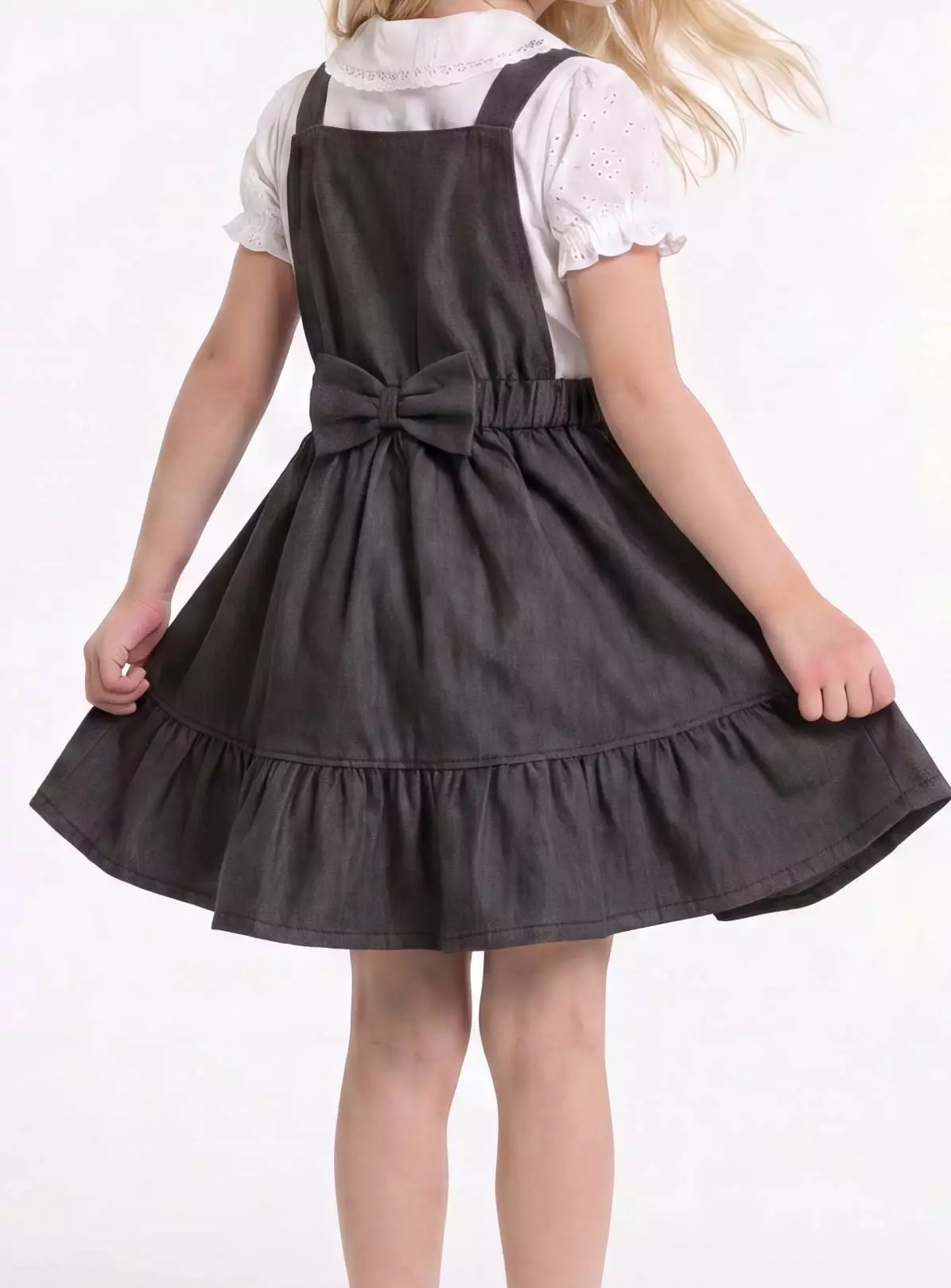 LELLI KELLY Becky Grey Pinafore Dress | School Uniform UK