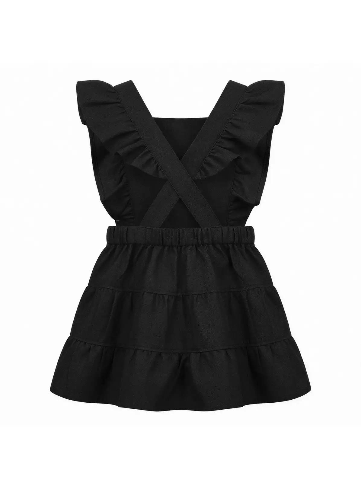 LELLI KELLY Bryony Tiered Pinafore Dress Black 3-4 Years
