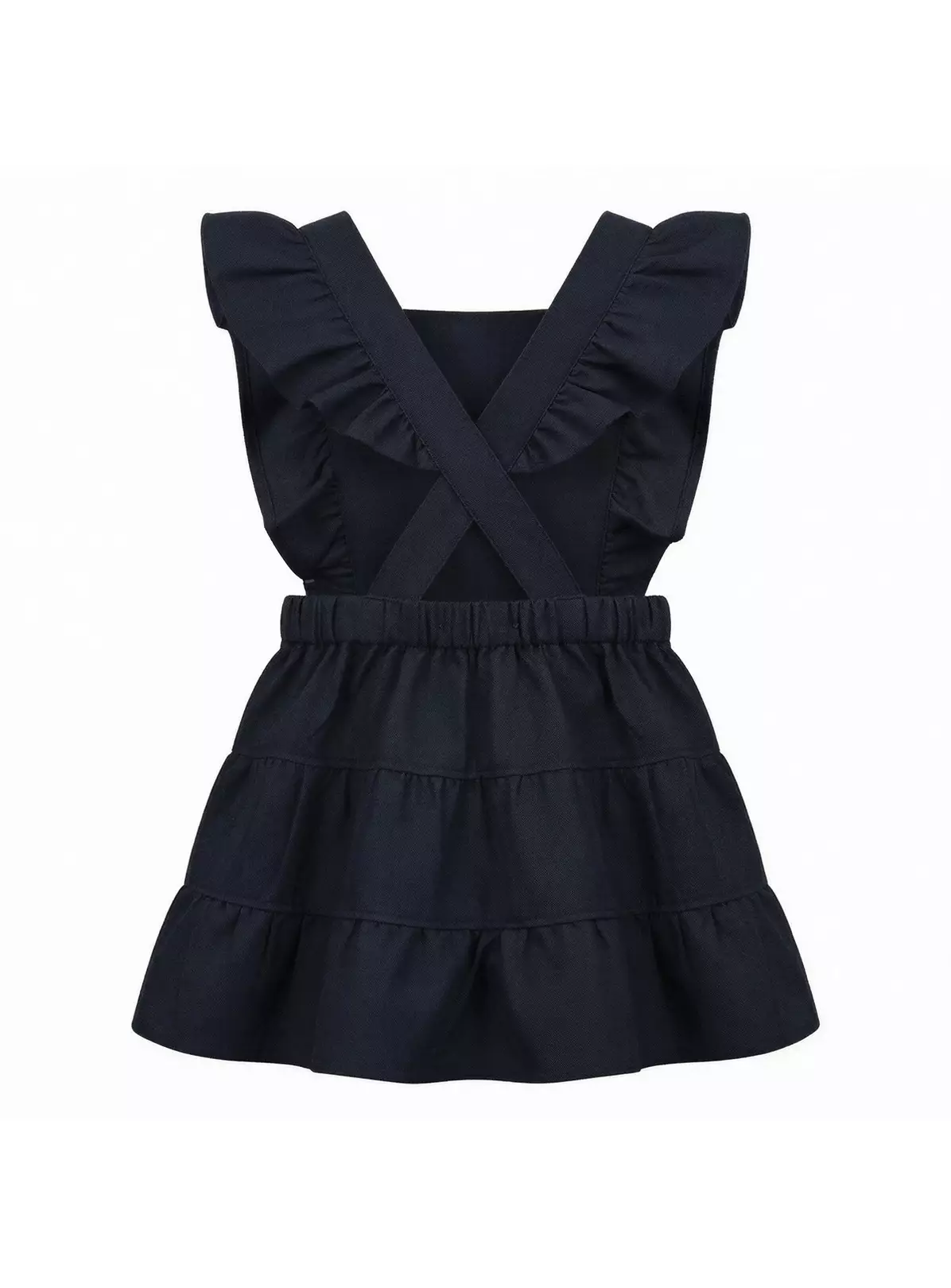 LELLI KELLY Bryony Tiered Pinafore Dress Navy 6–7 Years