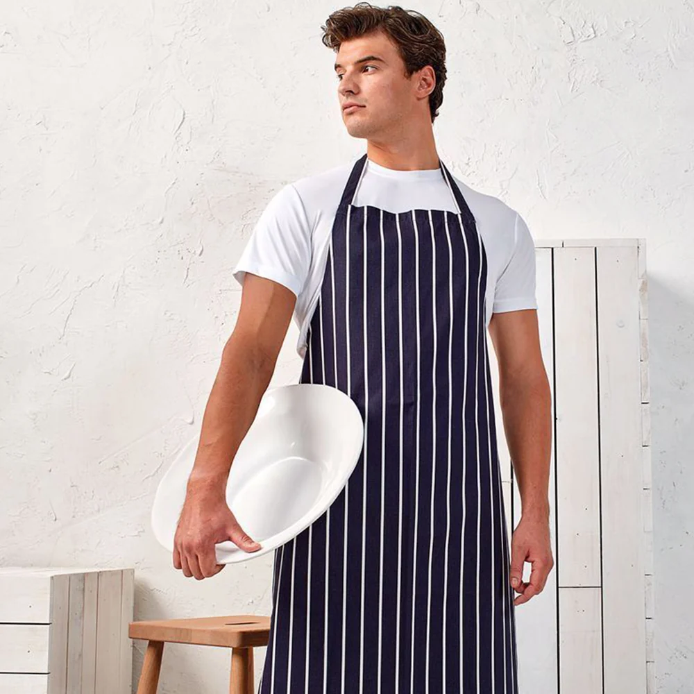 Striped Bib Apron PR110 for Restaurant Uniforms