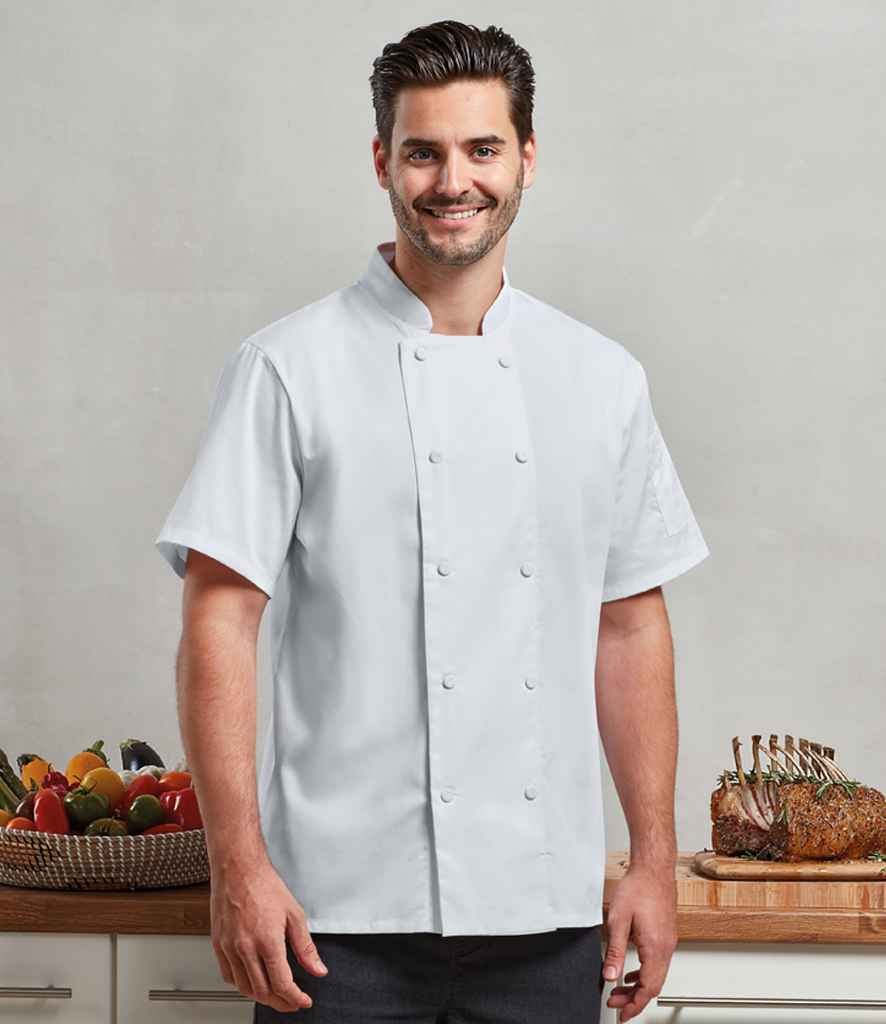 Chefs Coolchecker Short Sleeve Jacket PR902 | Mastorat