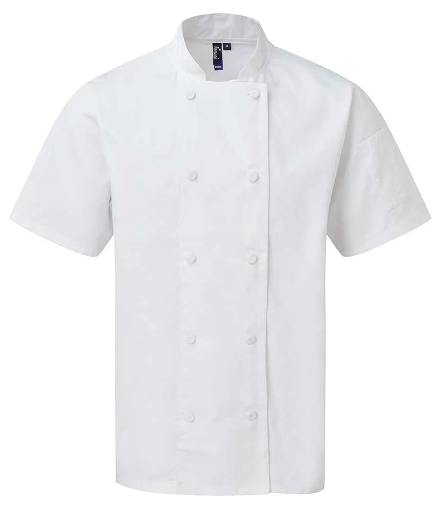 Chefs Coolchecker Short Sleeve Jacket PR902 | Mastorat